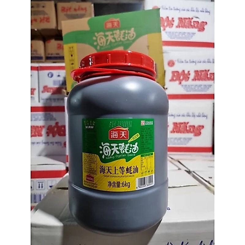 {Chính hãng] {Giá tốt} Dầu hào cao cấp Hải Thiên loại can 6kg