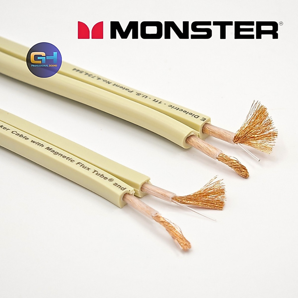 Dây loa Monster XP Dây màu trắng 2 lõi 240 - 400 sợi. ( Giá 1M )