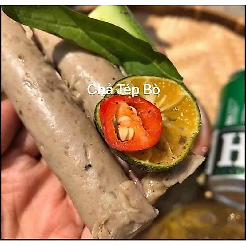 Chả bò tép mini set 10 cây (giao tphcm)