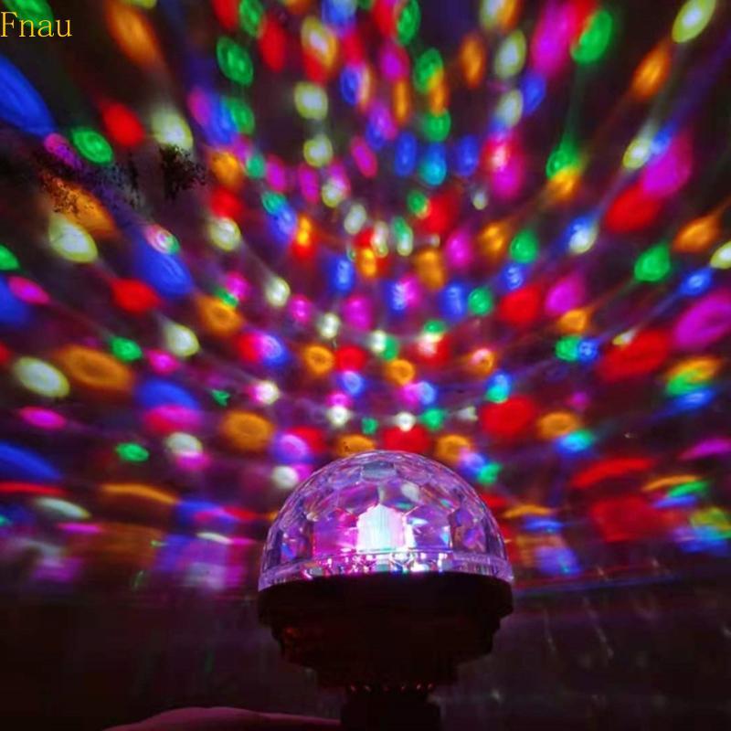 Fnau Multi Crystal Disco Light Party Atmosphere Light Đèn xoay đầy màu sắc