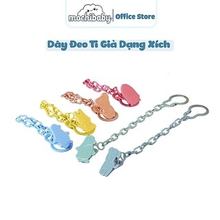 Dây Treo Ti Giả Cho Bé Gặm Nướu Dạng Xích Chống Rơi Hiệu Quả