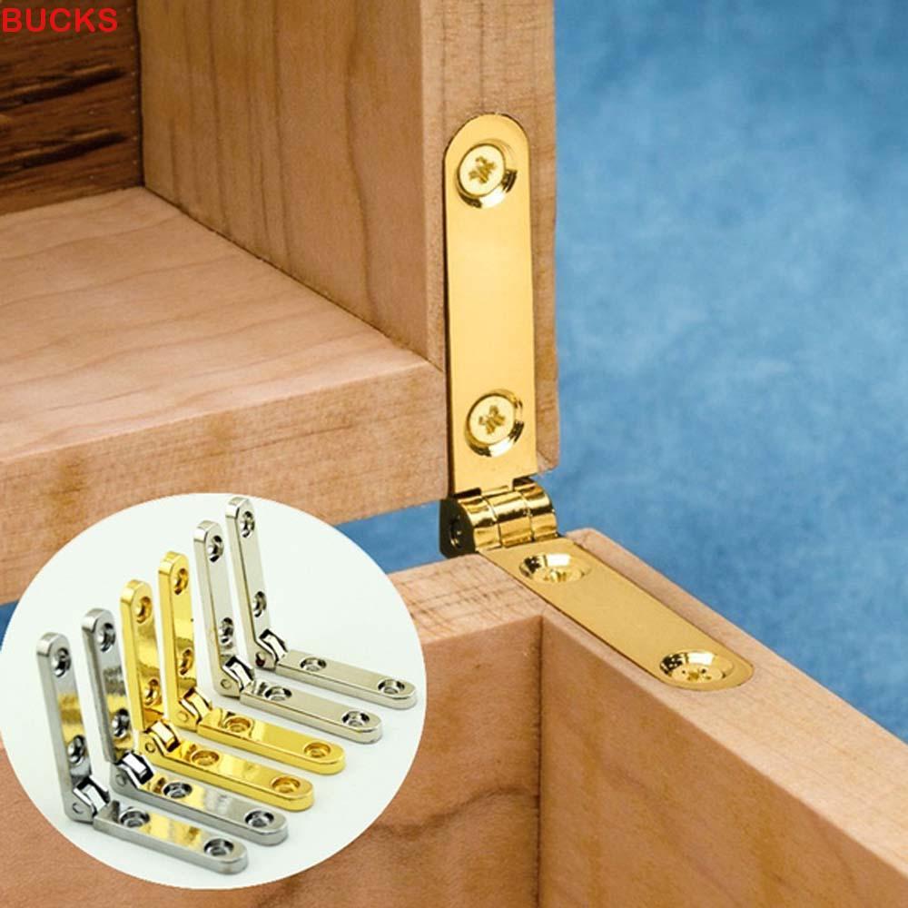 BUCKS Gấp Bản Lề Có Thể Gập Lại 5 / 10 Chiếc Phụ Kiện Tự Khóa Hộp Gỗ Hộp Đồng Hồ Nội Thất Phần Cứng