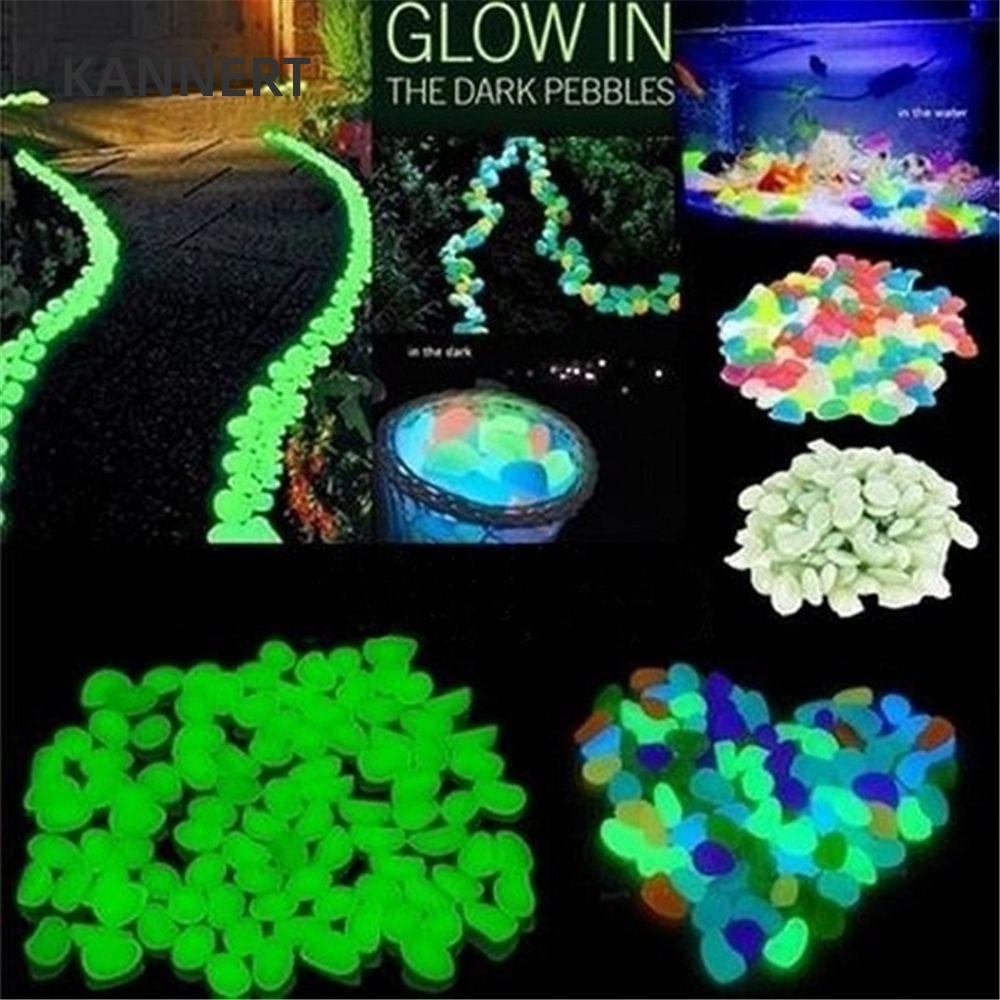 KANNERT 10 viên sỏi phát sáng, DIY Garden 4.5cm Đá phát sáng, Trang trí sỏi phát sáng trong bóng tối