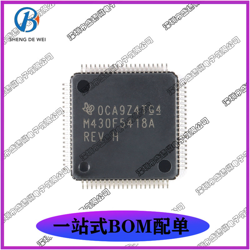 Bộ vi điều khiển tín hiệu lai 16-Bit MSP430F5418AIPNR LQFP-80 chính hãng hoàn toàn mới-MCU