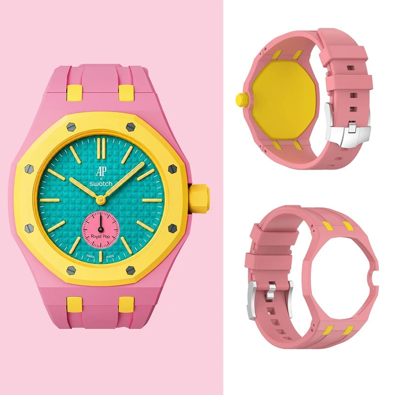 Dây đeo đồng hồ tích hợp silicon cho Swatch x AP Royal Pop Changer sang đồng hồ đeo tay Sửa đổi Bộ d