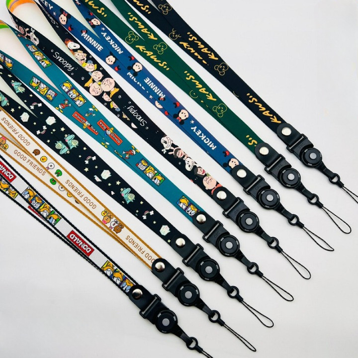 Dây Đeo Điện Thoại Đa Năng Hoạt Hình, Dây Đeo Điện Thoại, Đeo Thẻ, Đeo Ví, Đeo Quạt Mini, Đeo Phụ Kiện Tiện Lợi