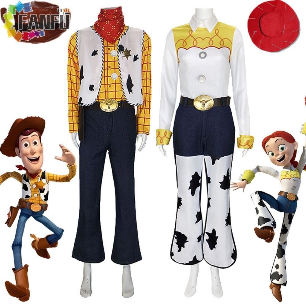 FANFUZOUZU Woody Cosplay Trang Phục, Cao Bồi Phiêu Lưu Anime Hình Jessie Trang Phục Hóa Trang, Vai D