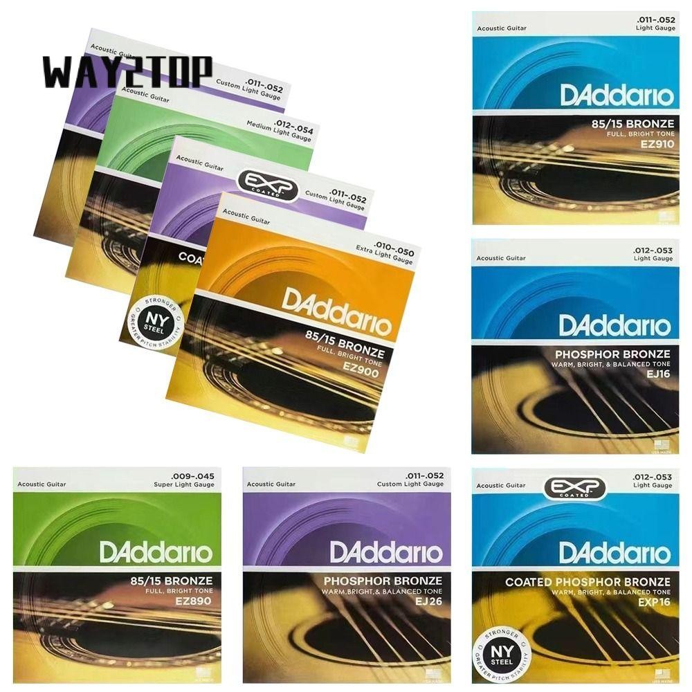 Dây đàn guitar WAY2TOP, Dây đàn guitar Acoustic cuộn dây niken phổ rộng, DIY EZ890 EXP16 EJ16 Bộ phậ