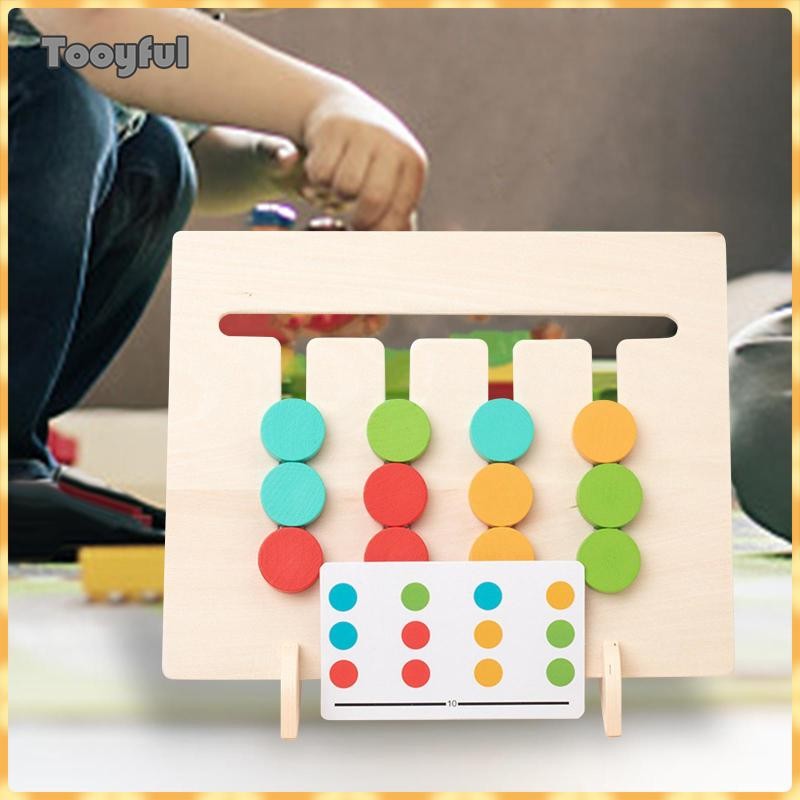 Tooyful Slide Puzzle Phân loại màu sắc Phù hợp với giáo dục sớm cho trẻ em Quà tặng sinh nhật Tuổi 3