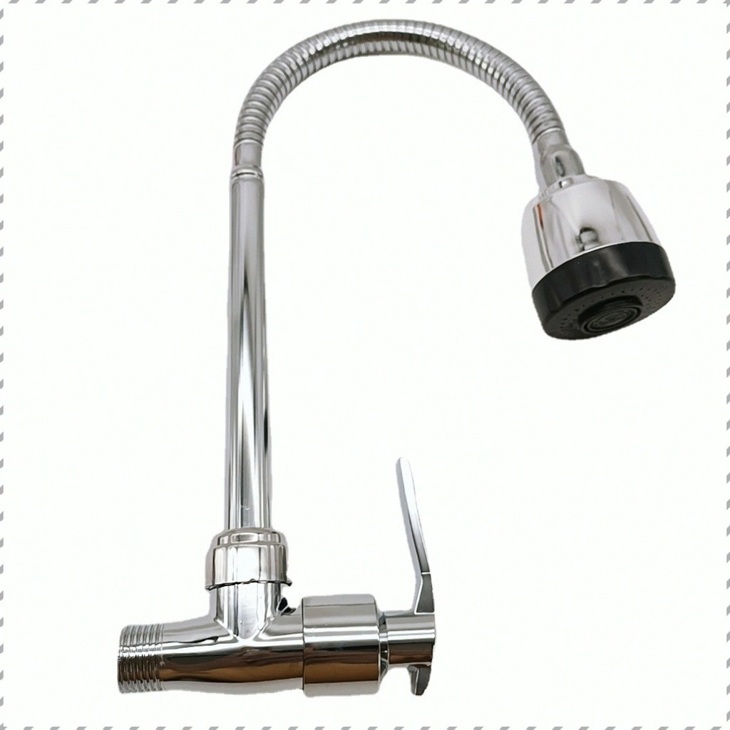 vòi chậu rửa nhà bếp xinh đẹp xoay 360 độ tiết kiệm không gian trong tường không cần bảo trì mở nhan