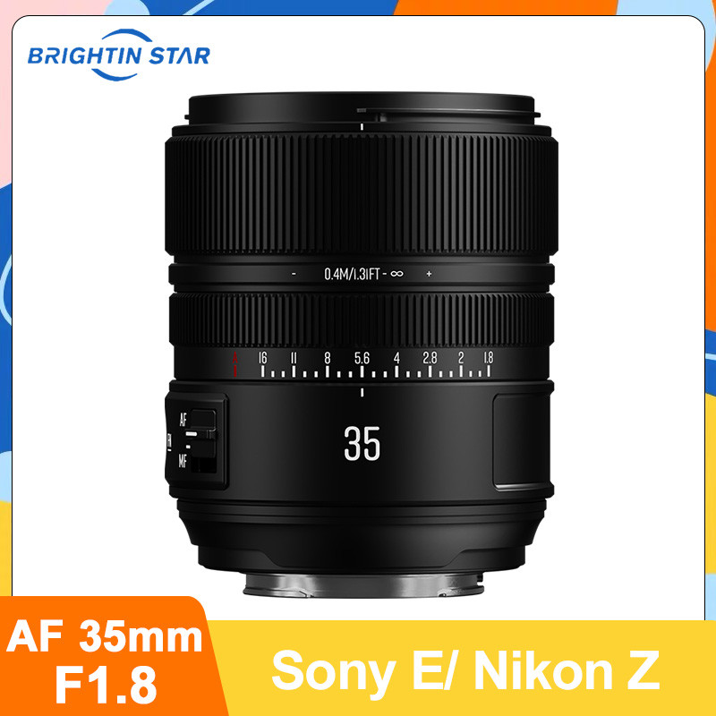 Brightin Star AF 35mm F1.8 Lấy nét cố định STM Full Frame Tự động lấy nét Khẩu độ lớn Prime Lens cho