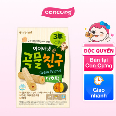 THỰC PHẨM BỔ SUNG BÁNH XỐP IVENET VỊ BÍ NGÔ NGỌT