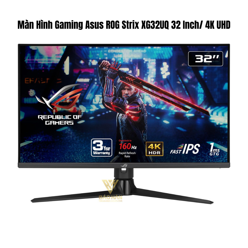 Màn Hình Asus ROG Strix XG32UQ (32 Inch/ 4K UHD/ Fast IPS/ 160 Hz/ 1 ms) hỗ trợ HDR600 - Hàng Chính 