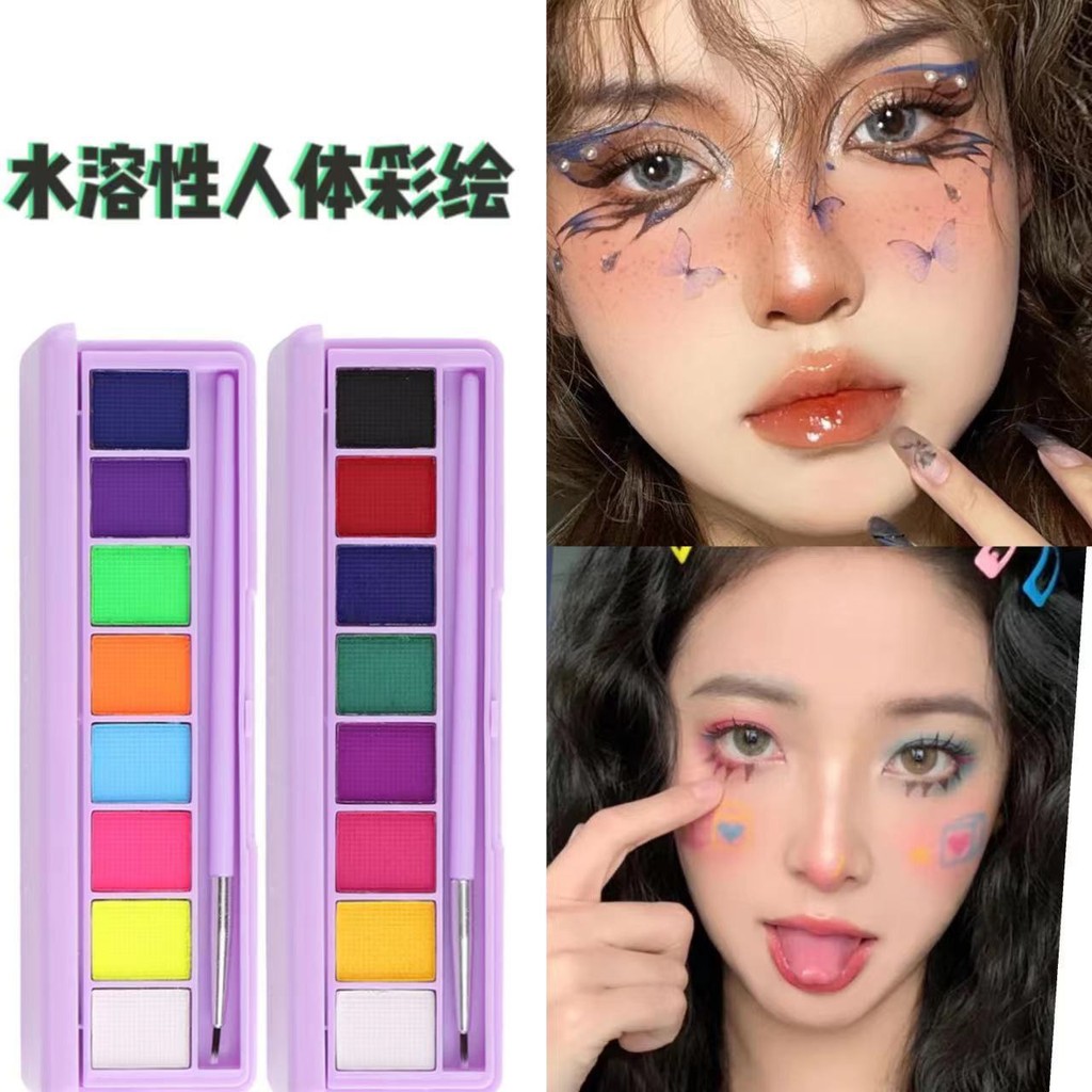 Spot Goods#Water-soluble Pigment Makeup Stage Makeup COS Makeup Face Body Paint Cream Halloween Supp