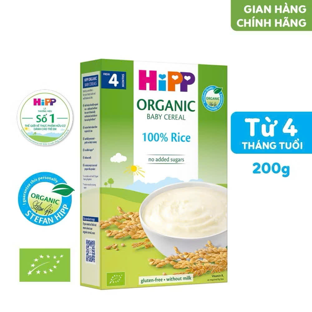 Bột ăn dặm HIPP Organic - Chất lượng Organic tuyệt hảo cho khởi đầu ăn dặm