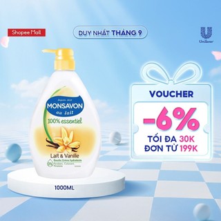  Sữa tắm Monsavon chiết xuất sữa và hoa vani 1000ml 