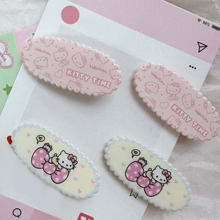 🌸Qiann99🌸Kẹp tóc mèo Kitty màu hồng thời trang Hàn Quốc dành cho nữ Quà tặng sinh nhật sinh viên dễ thương