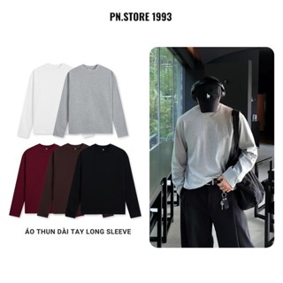  Áo thun dài tay chất liệu cotton PN.Store1993 form regular chất 2 chiều mềm mịn nam nữ unisex local brand 