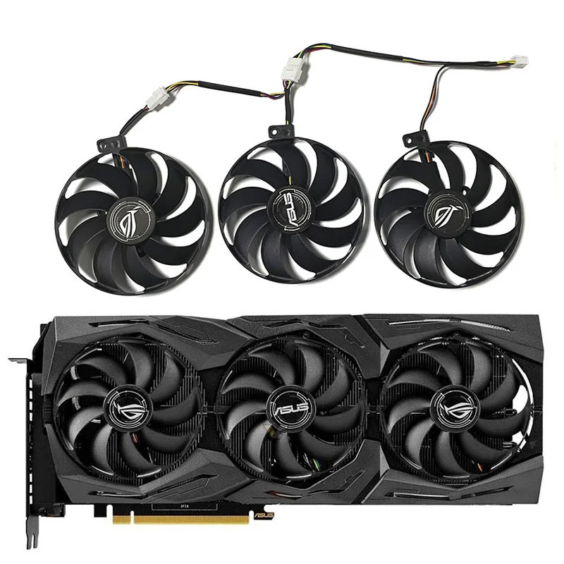PLD09210S12H T129215SU 7 Pin GPU Card Cooler Fan Cho ASUS Rog Strix-Geforce RTX 2070 2080 Super Ti G