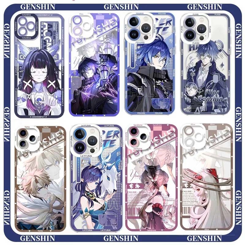 Flins Genshin Impact Columbina Varka Sandrone Dành Cho IPhone 16 15 Pro Max Plus 16E 17 Pro 17 Air I