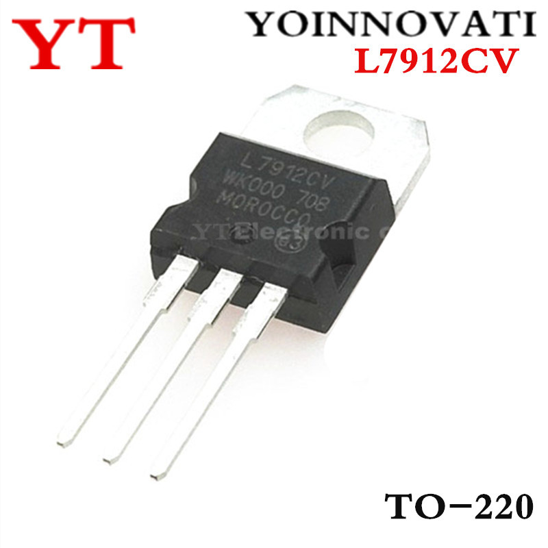 50 Cái / lốc L7912 L7912CV 7912 TO-220 Bộ Điều Chỉnh Điện Dung Âm