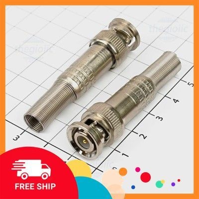 [3 Cái]- BNC-Q9-75-5 Đầu BNC Đực Nối Dây Thẳng Hàng