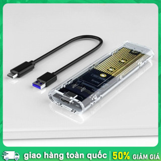  Box SSD M.2 trong suốt hiệu ORICO chuyển ổ M2 SATA NVME thành ổ cứng di động Type C 