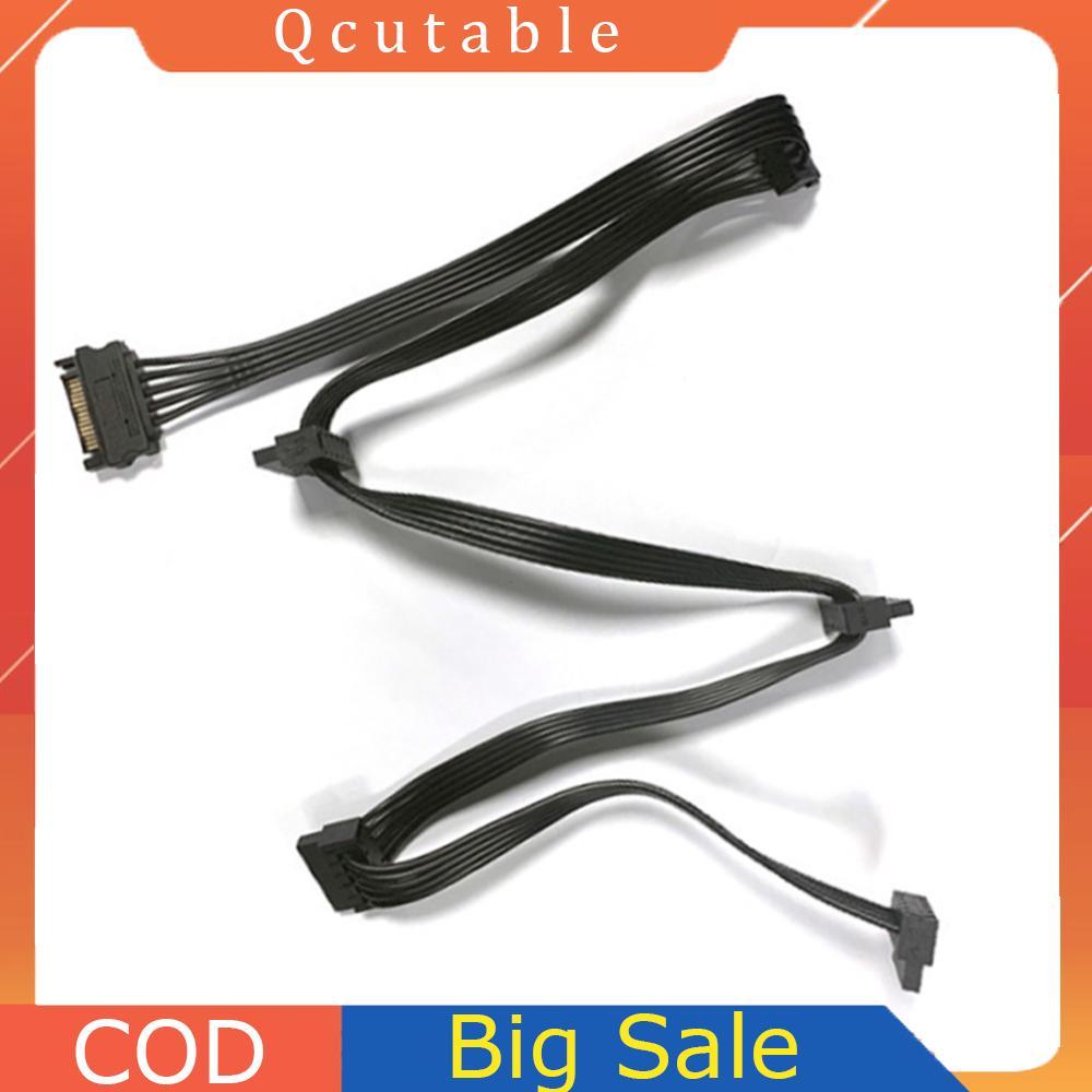 Cáp chia nguồn ổ cứng Molex 4 Pin 1 đến 5 SATA 15 Pin 18AWG 4