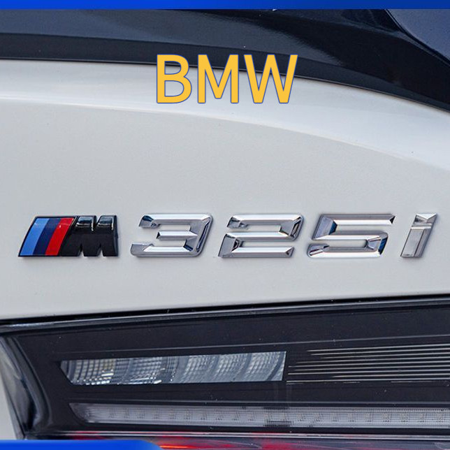 [Nhãn M miễn phí] Nhãn dán kỹ thuật số BMW 320i 325i 330i Nhãn dán nhãn xe hơi Nhãn đuôi 3 Series Nh