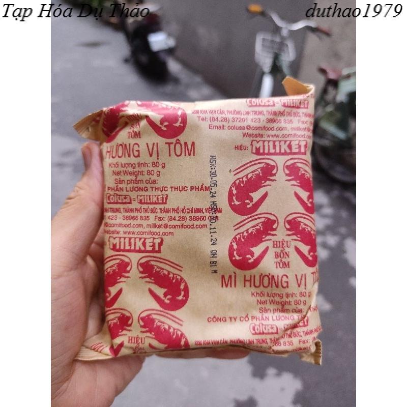 Mì Ăn Liền Miliket 4 Tôm Gói 80g Combo 3 gói