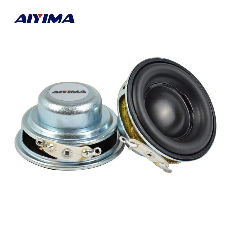 HUI AIYIMA 2 Chiếc 40MM Mini Âm Thanh Loa Di Động 16 Core 4 Ohm 5W Loa Toàn Dải Cao Su Bên NdFeB Loa