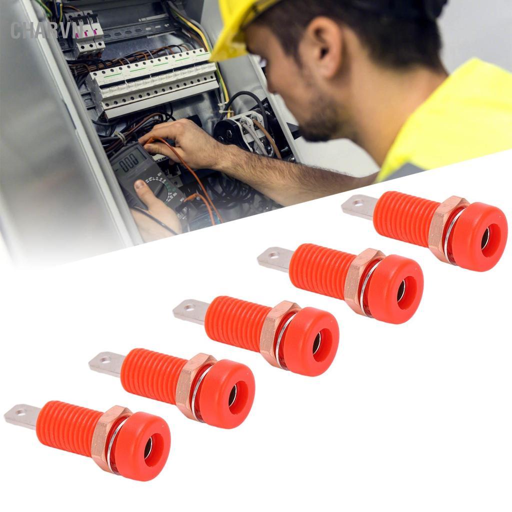 Charvn HUIOP 4mm Banana Jack Ổ cắm Mount Binding Post Connector Bảng điều khiển Bộ điều hợp Độ bền c