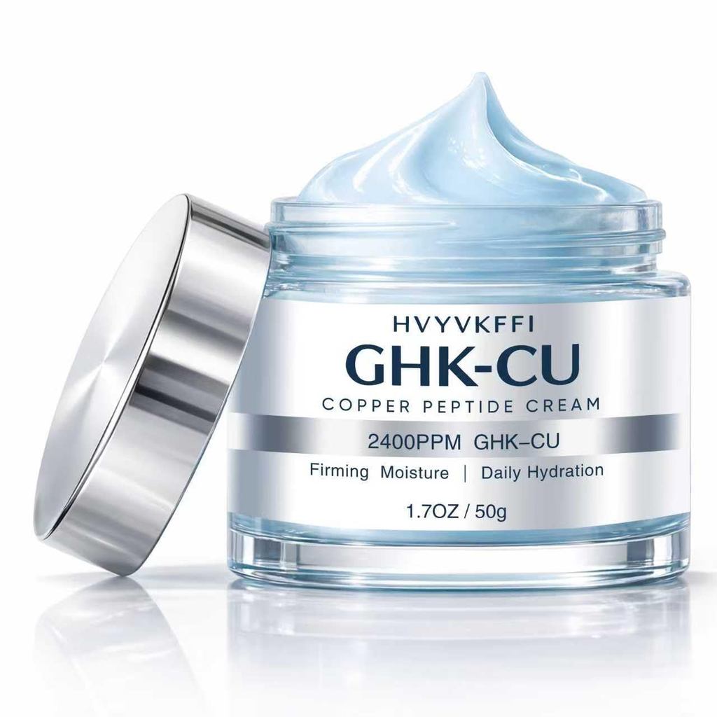 GHK-CU Peptide, 2400PPM GHK-CU Copper Peptide cho mặt, dưỡng ẩm làm săn chắc, Thích hợp cho da trưởn