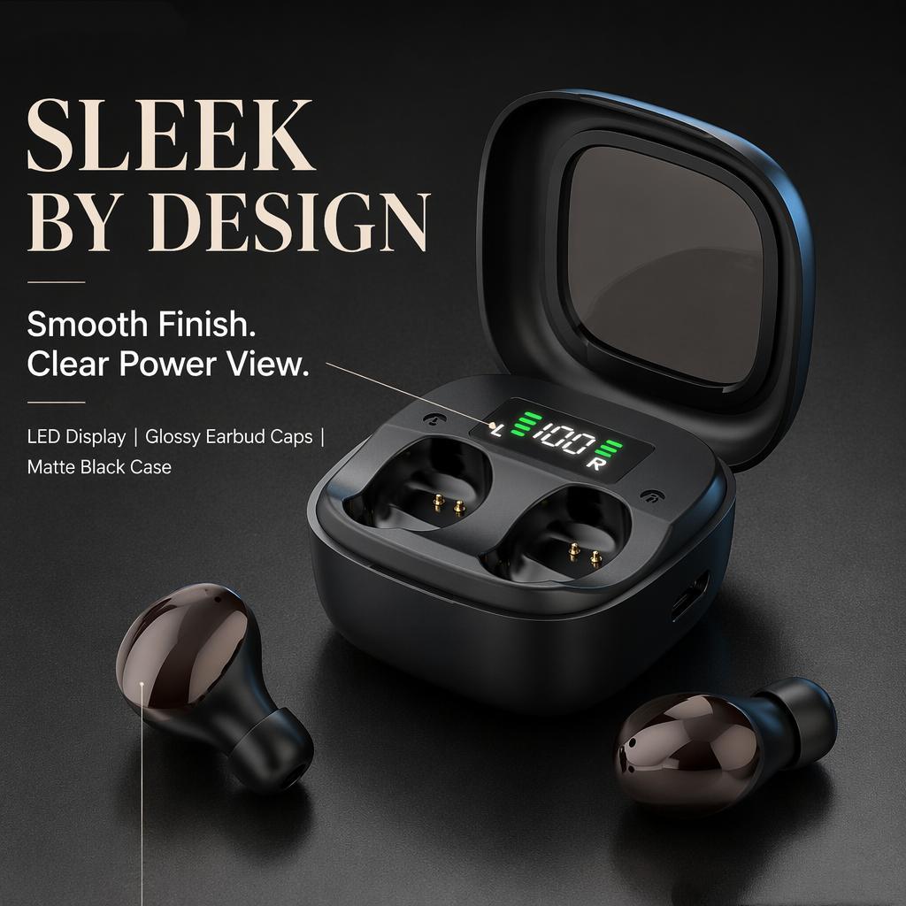 Tai nghe MINI Vô hình Tai nghe Bluetooth 6.0 Tai nghe không dây HiFi Stereo Tai nghe giảm tiếng ồn