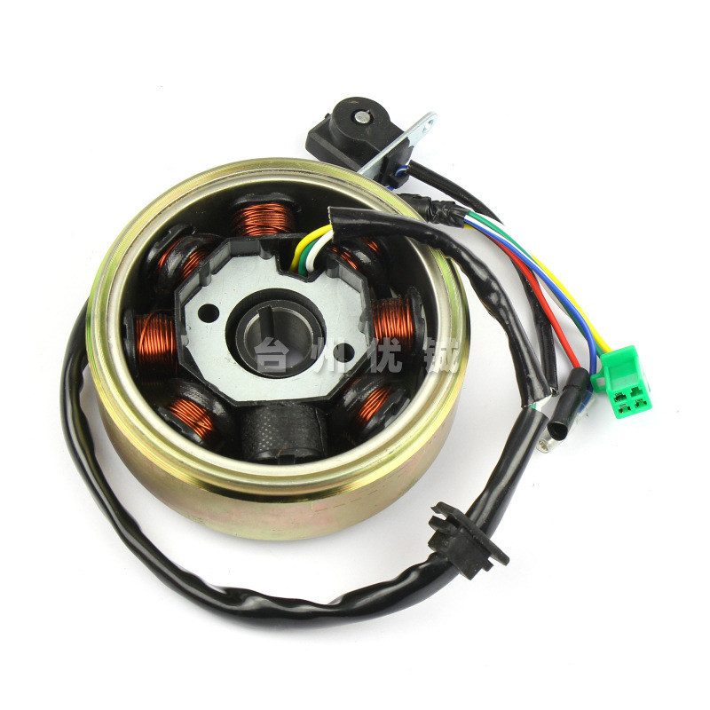 G Y6 125 / 150 Cuộn Dây 8 Lỗ Động Cơ DC Stator Máy Phát Điện Cuộn Dây Động Cơ GY6