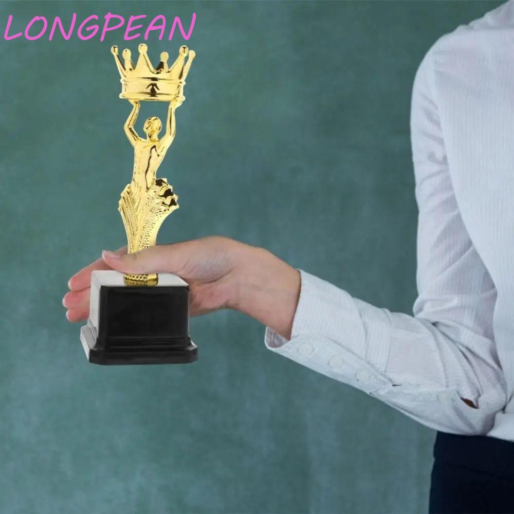 LONGPEAN Golden Winner Award, Golden Crown Plastic Award Trophy Models, Hình Trophy Craft Quà lưu ni
