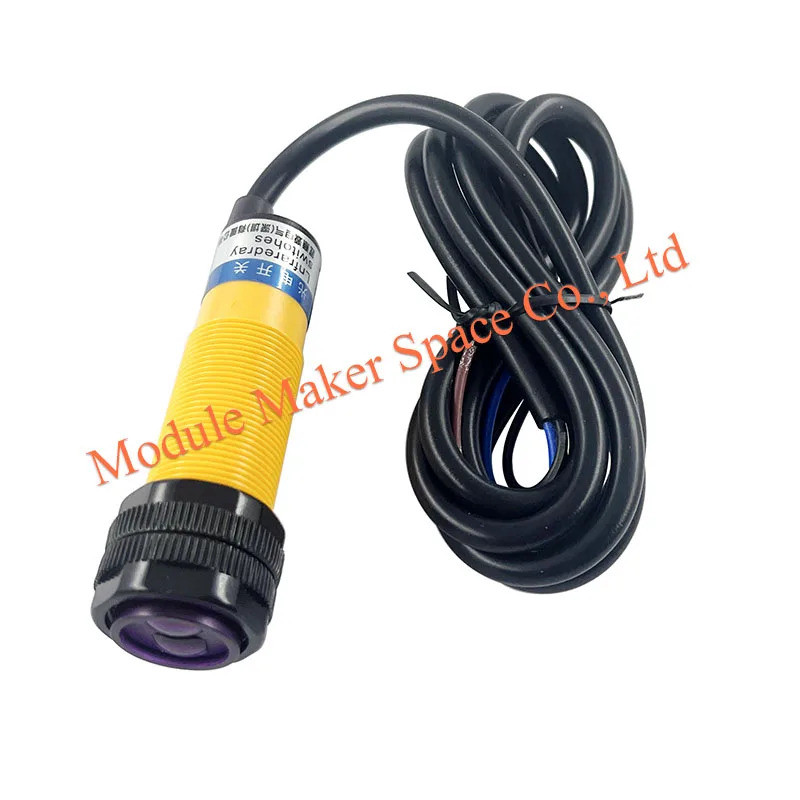 H M18 Công tắc cảm biến quang điện khuếch tán phản quang NPN NO 10cm 30cm Phát hiện E3F-DS10C4 E3F-3