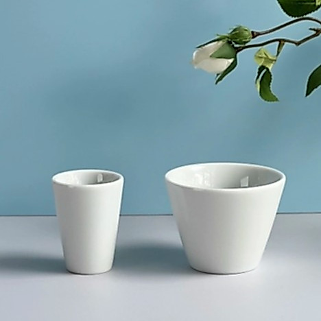 Ly sứ Ancap Espresso Degustazione s/manico, gồm 2 Dung tích: Espresso 65ml & Cappuccino 190ml