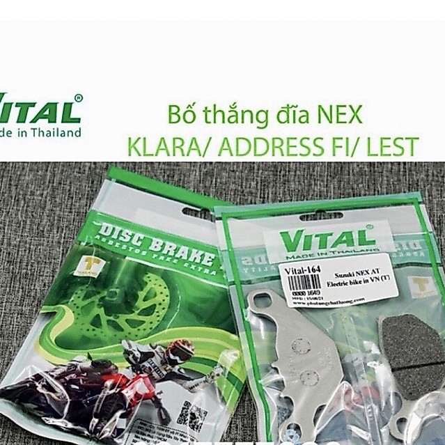 Bố thắng đĩa xe điện Vinfast Feliz /Impes/Tempest /Address FI/ Lets/Feliz S/Evo200  - Má phanh, bố t