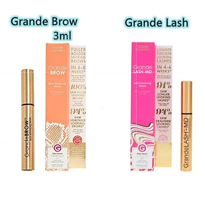 Grande Cosmetics GrandeLASH-MD Mi Tăng Cường Lông Mi & Grande Brow Serum Lông Mày Uốn Dày Tự Nhiên