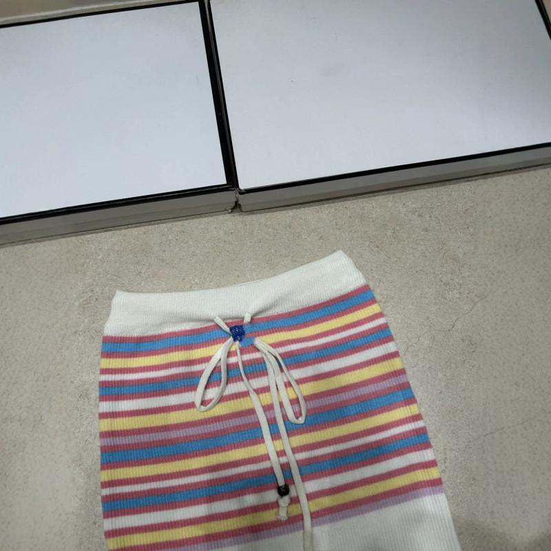QXBC Lo##w Summer new striped knitted tube top, simple, slimming, sexy, versatile top