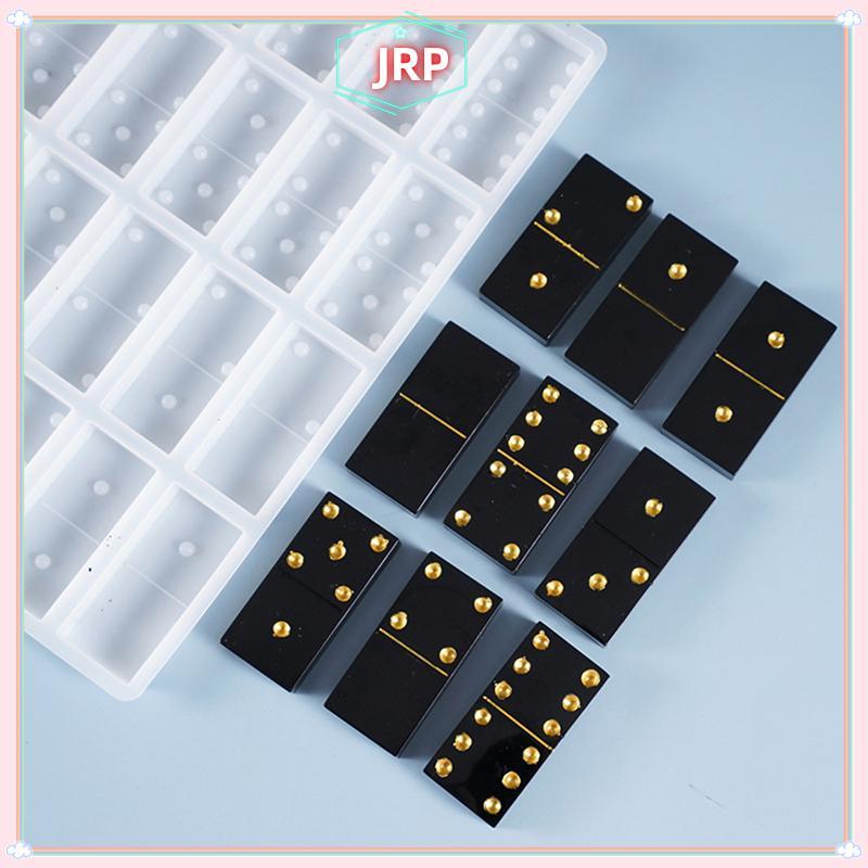 JRP Pha Lê Nhựa Dính Trò Chơi Khuôn DIY Dụng Cụ Làm Dominos Đúc Khuôn Silicon JRP