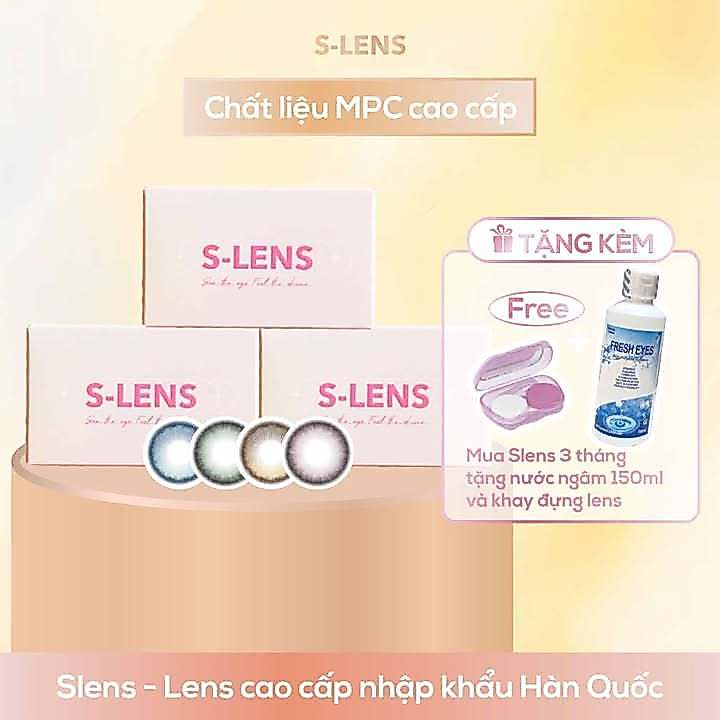 SLENS - Lens 3 THÁNG (1 CHIẾC) MUSE blue/brown/green/pink MPC - Kính áp tròng Hàn quốc Seoullens