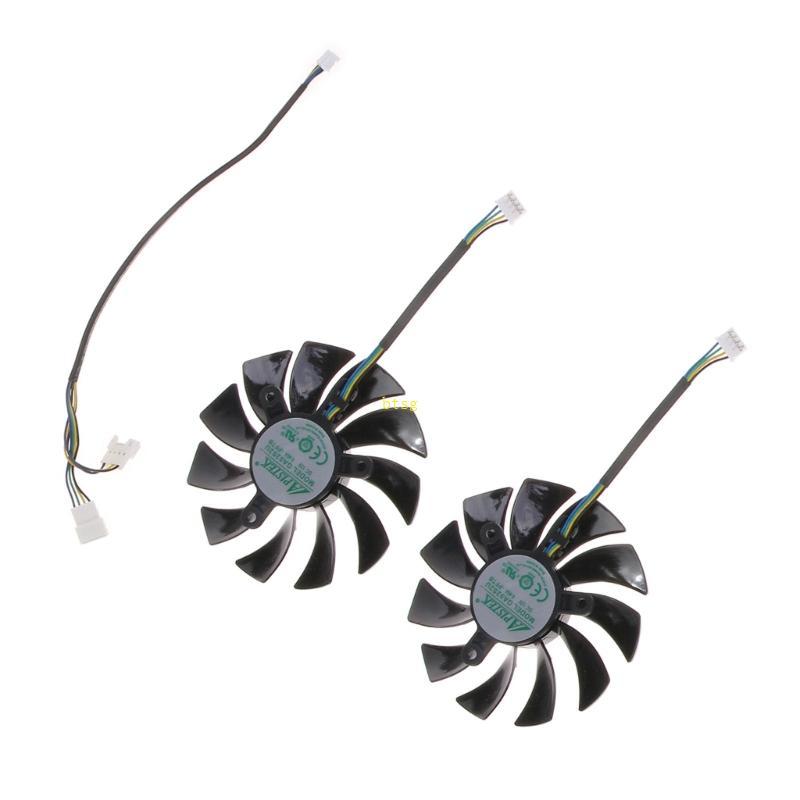 Btsg 1 2PC 12V 4Pin Card Đồ Họa Làm Mát Quạt VGA Cho ZOTAC GeForce RTX 3060TI 3070