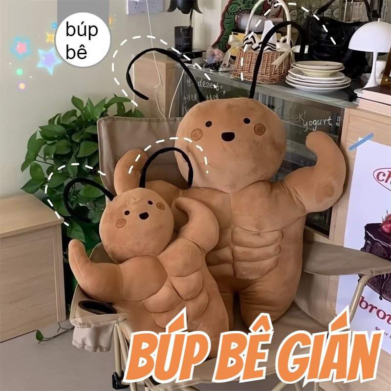 35/55cmBúp Bê Gián,Búp Bê đồ Chơi Nhồi Bông Gián Cơ Bắp Sáng Tạo,Động Vật Nhồi Bông Ngộ Nghĩnh Quà T