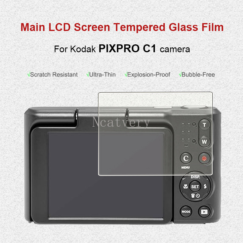 Miếng Dán Bảo Vệ Màn Hình Cho Kodak PIXPRO C1 Camera Kính Cường Lực Cho Kodak C1 Chống Trầy Xước Và Chống Trầy Xước