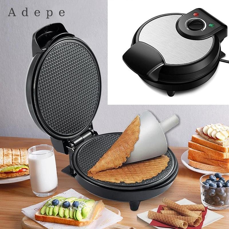 Waffle Cone Maker Waffle Baker Máy cuộn trứng tự làm để nướng nhà bếp