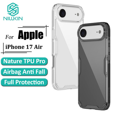 Nillkin Nature Pro Dành Cho iPhone Air Case Siêu Mỏng Sang Trọng Mềm TPU Trong Suốt Túi Khí Chống Sốc Mặt Sau
