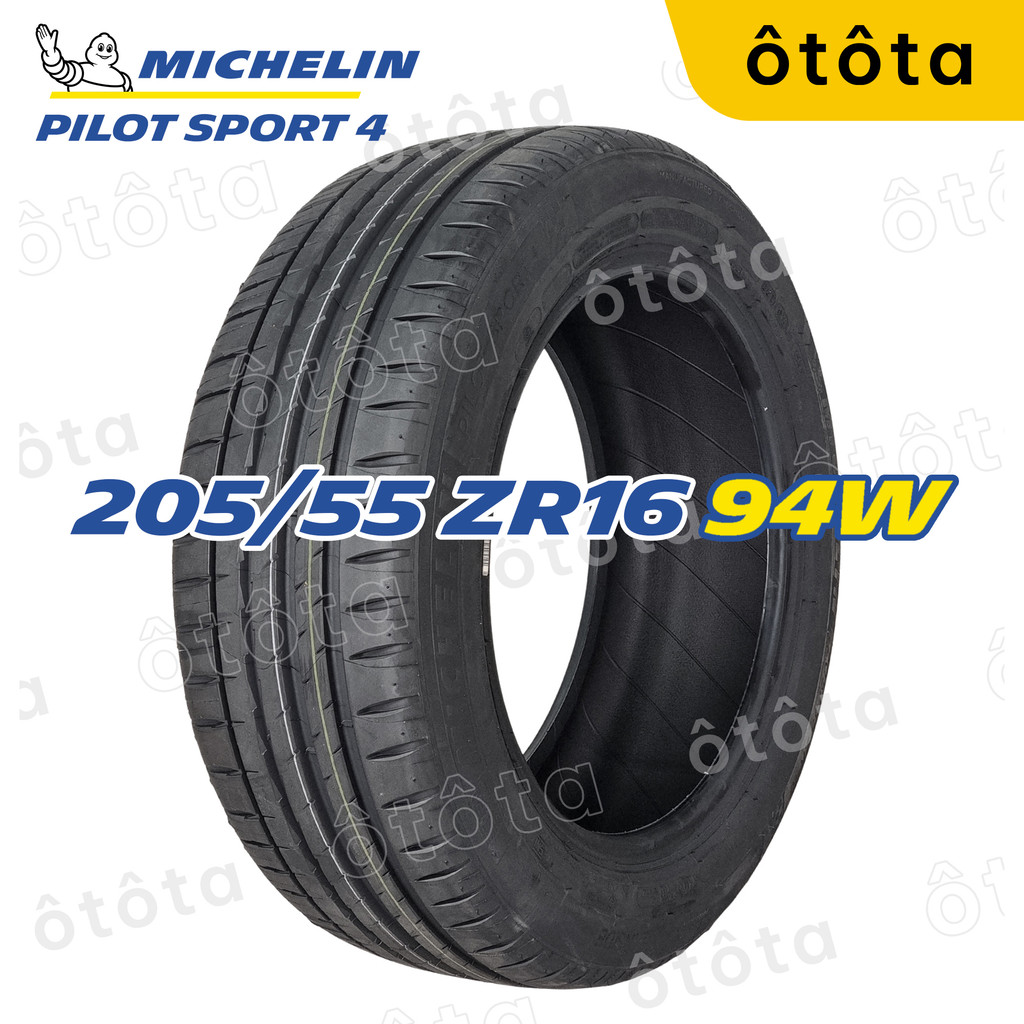 Lốp ô tô Michelin 205/55 ZR16 94W Pilot Sport 4 – Chính Hãng BH 6 năm (205/55ZR16, 205 55 ZR16)