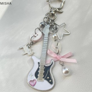 Misa Y2K Đàn Guitar Dành Cho Nam Nữ Thoáng Mát Pentagram Nơ Mặt Dây Chuyền Thời Trang Rock Punk Túi Phụ Kiện Quà Tặng